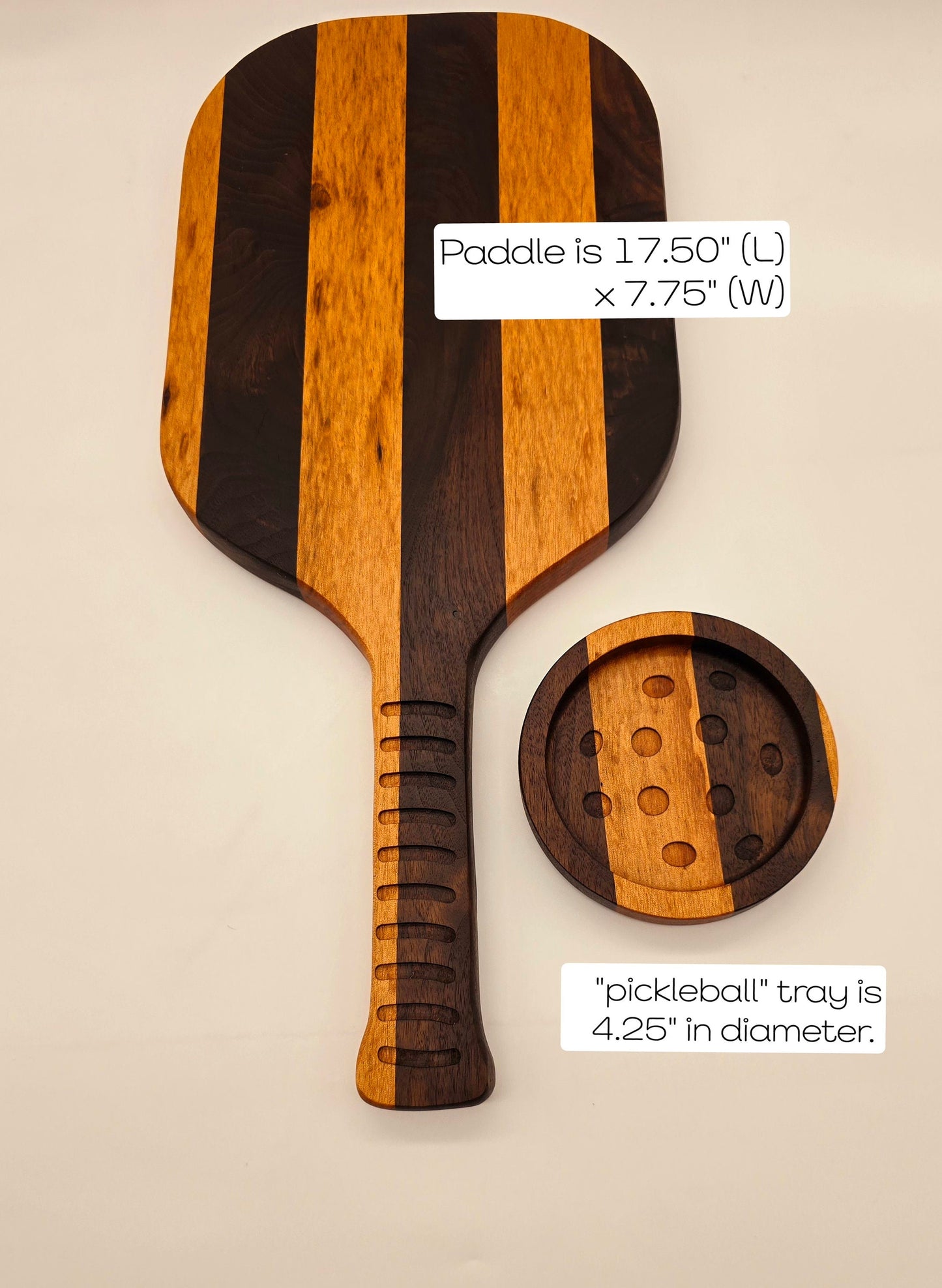Pickleball Paddle & Tray Set