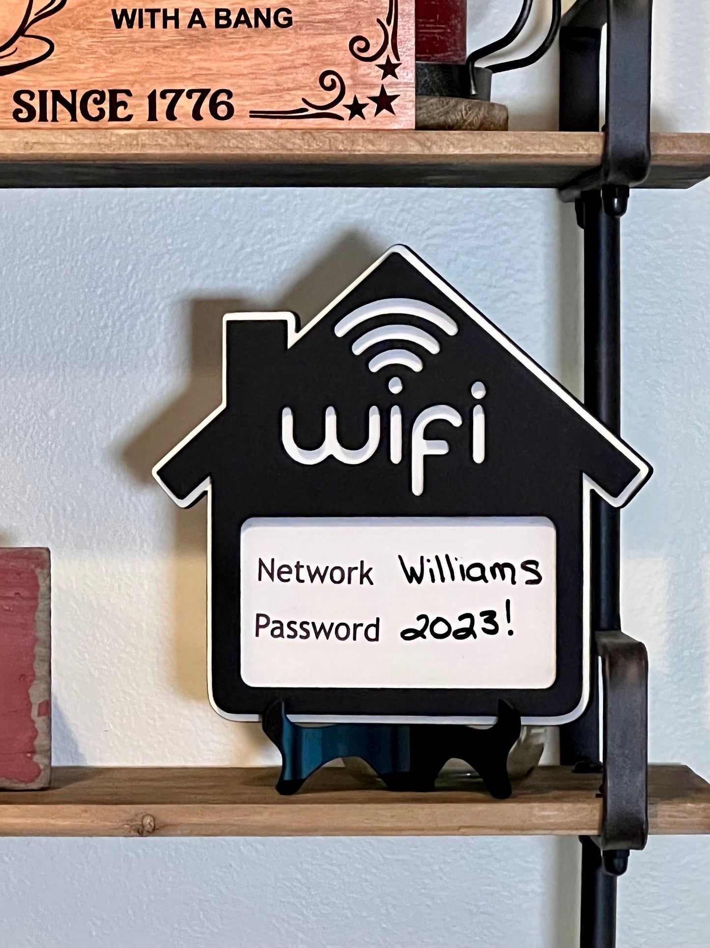 Dry Erase Wifi Network Sign