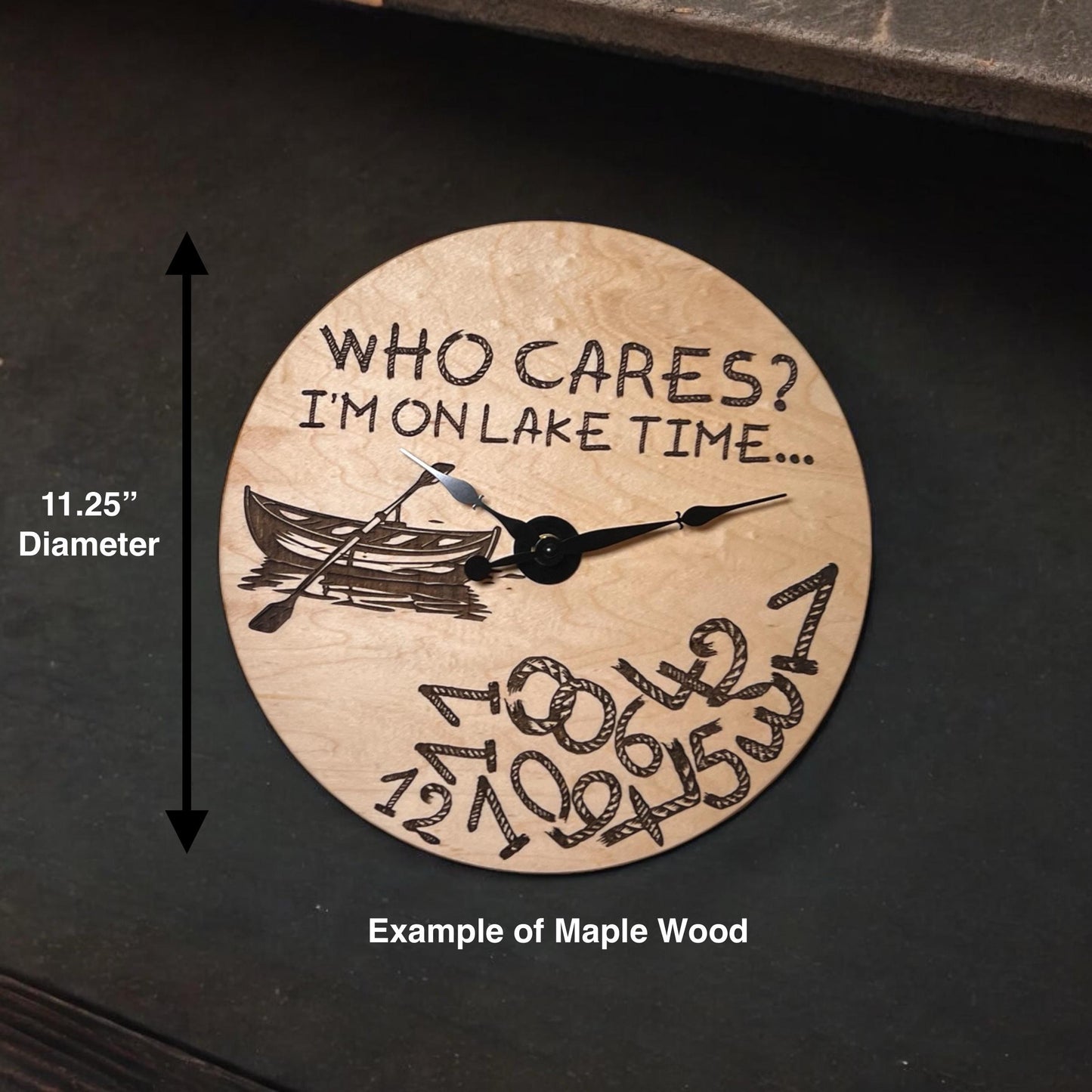 Funny "Who Cares?" Clock