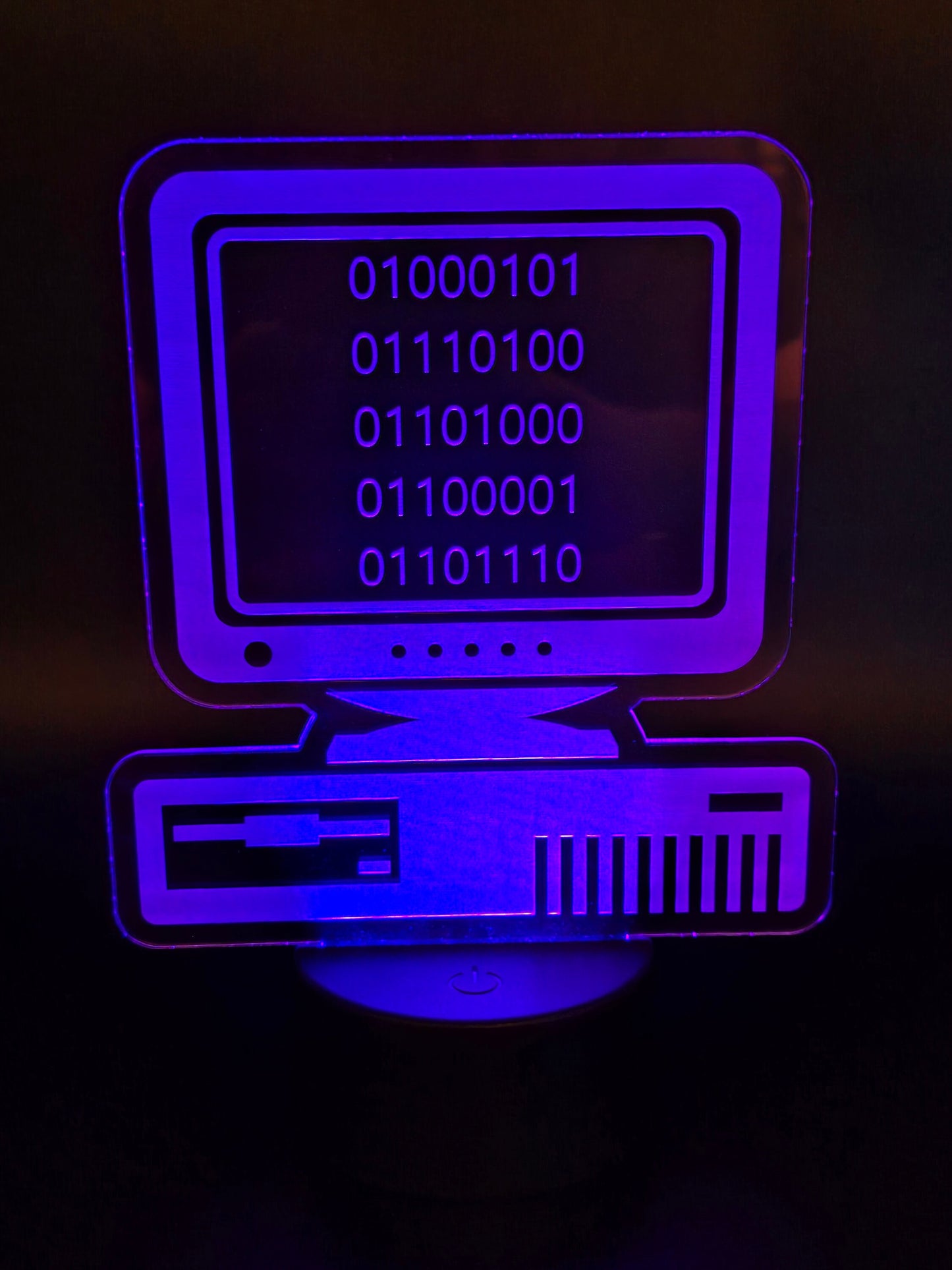 Personalized Retro Computer Coding Light Up Sign