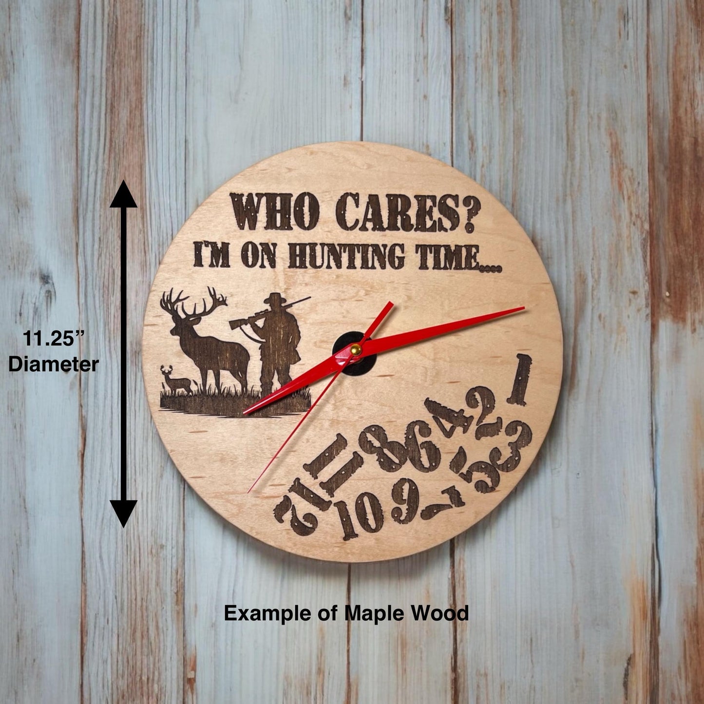 Funny "Who Cares?" Clock