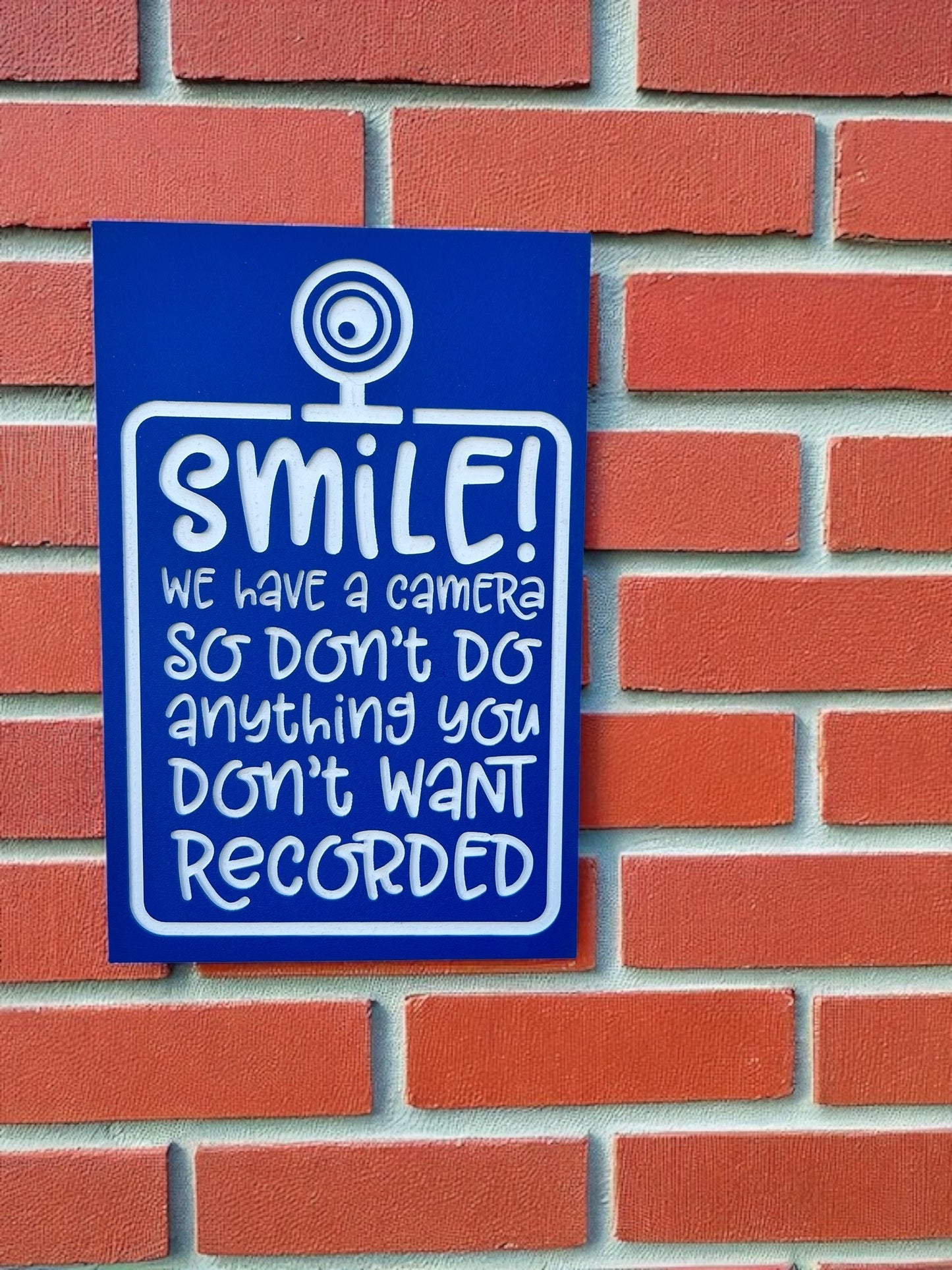 Security Camera Warning Sign