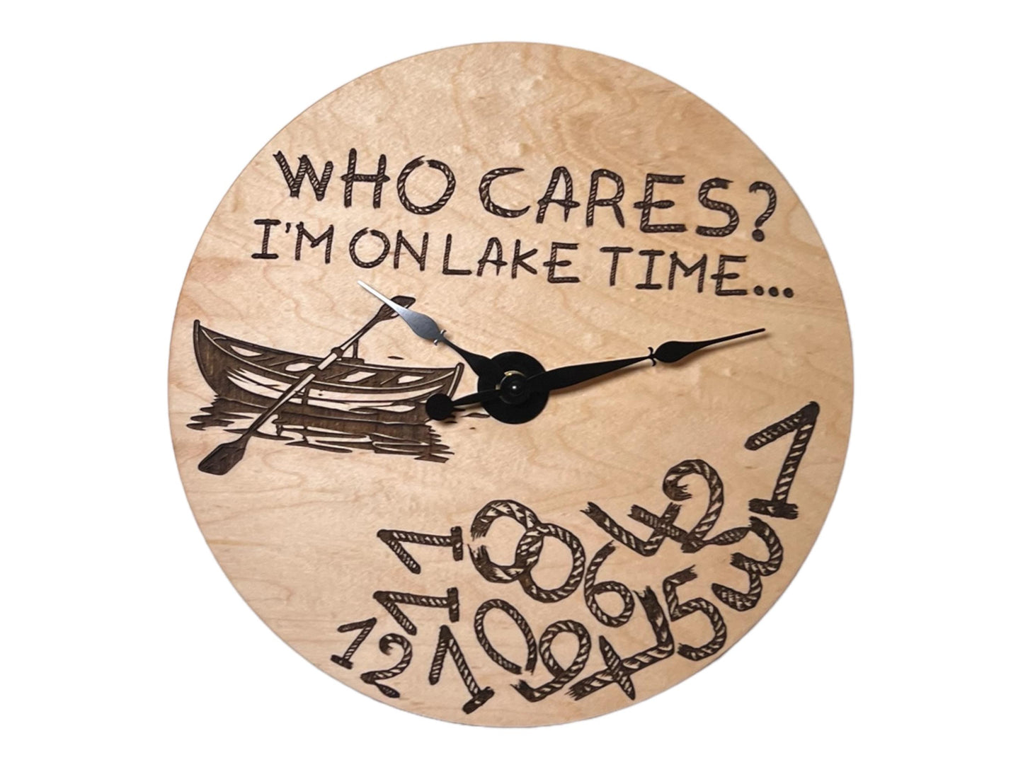 Funny "Who Cares?" Clock