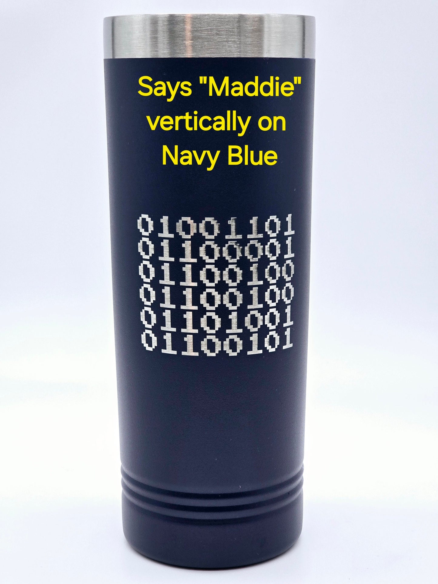 Personalized Binary Computer Coded Name Tumbler - 22 oz