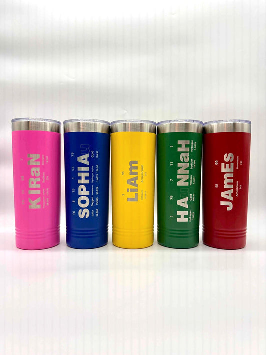 Personalized Periodic Table Name Tumbler - 22 oz