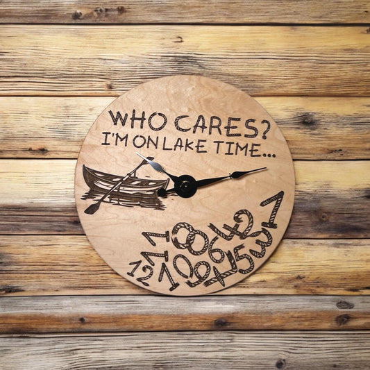 Funny "Who Cares?" Clock