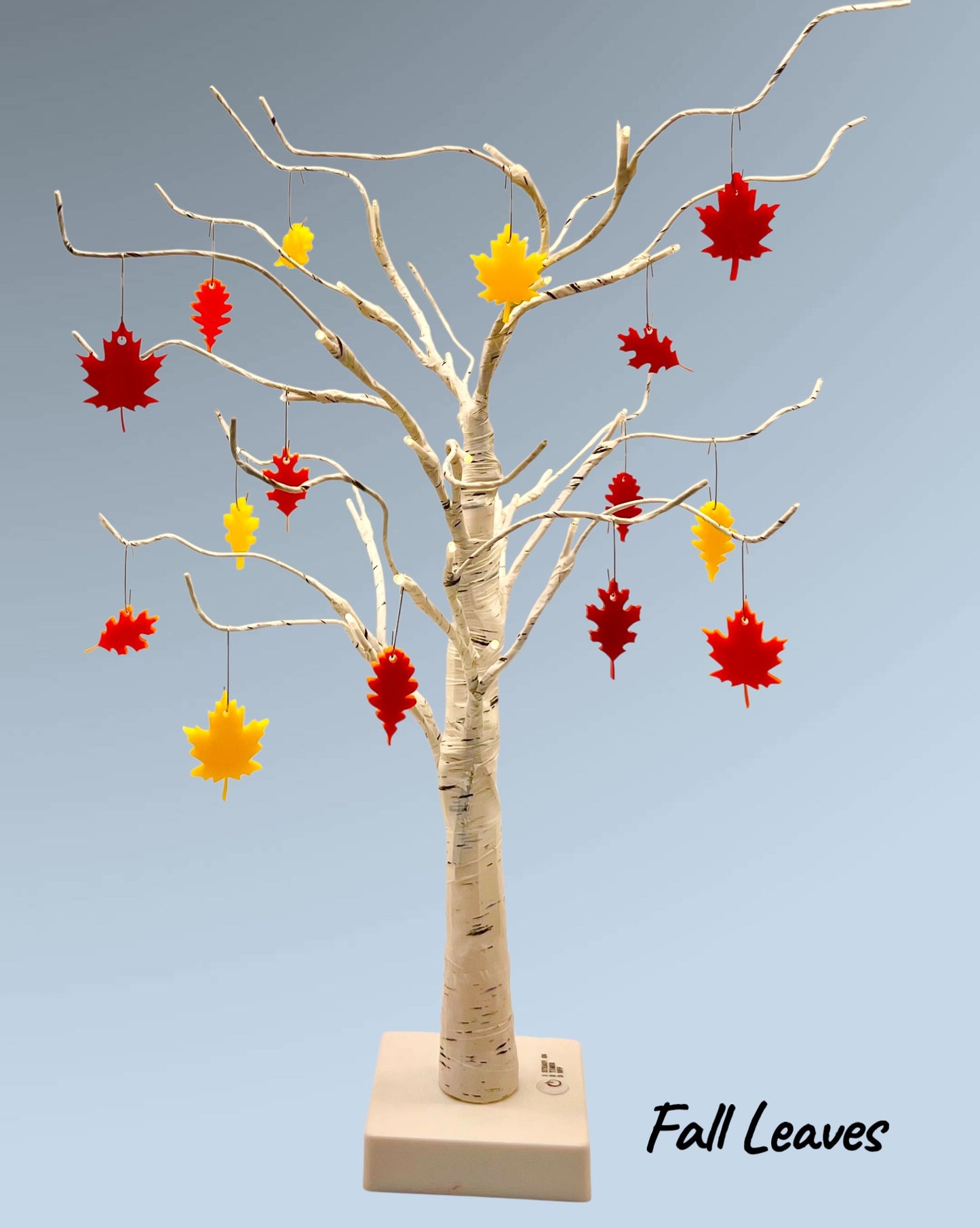 Mini LED Artificial Birch Tree with Ornaments