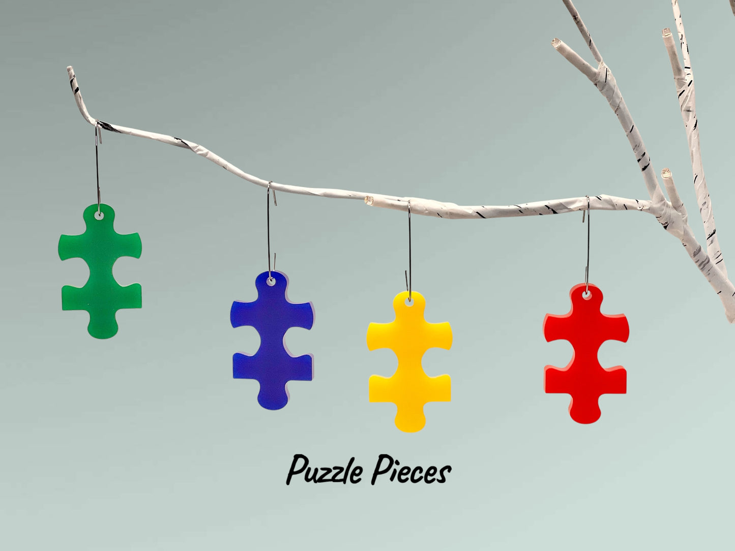 Mini LED Artificial Birch Tree with Ornaments