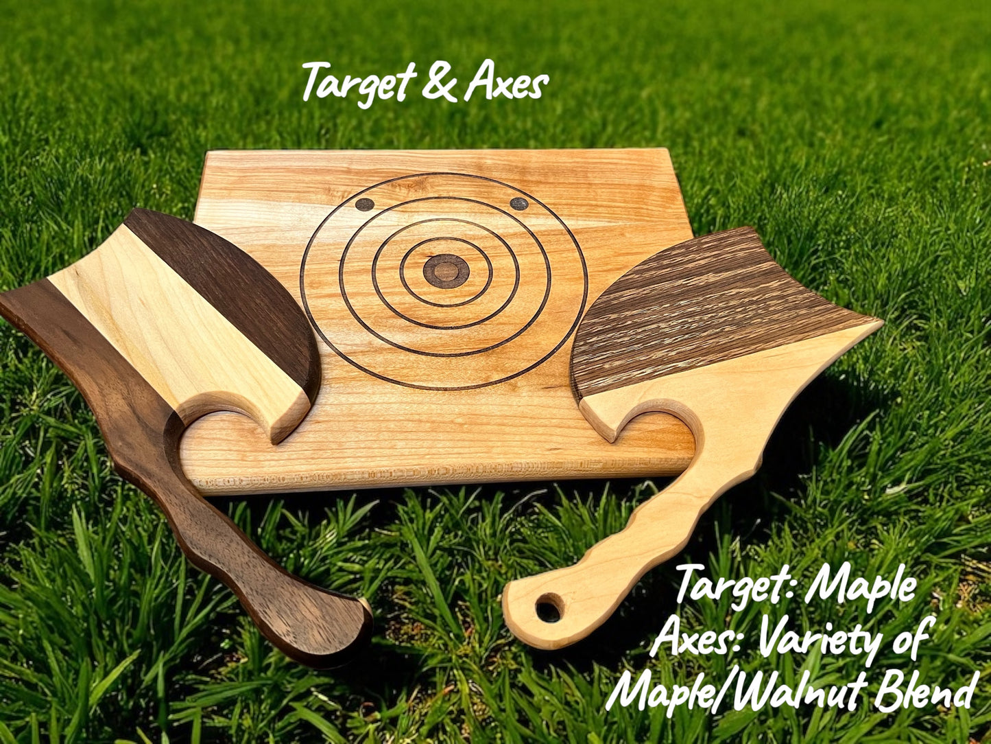 Axe Throwing Target with Axes Cutting Board