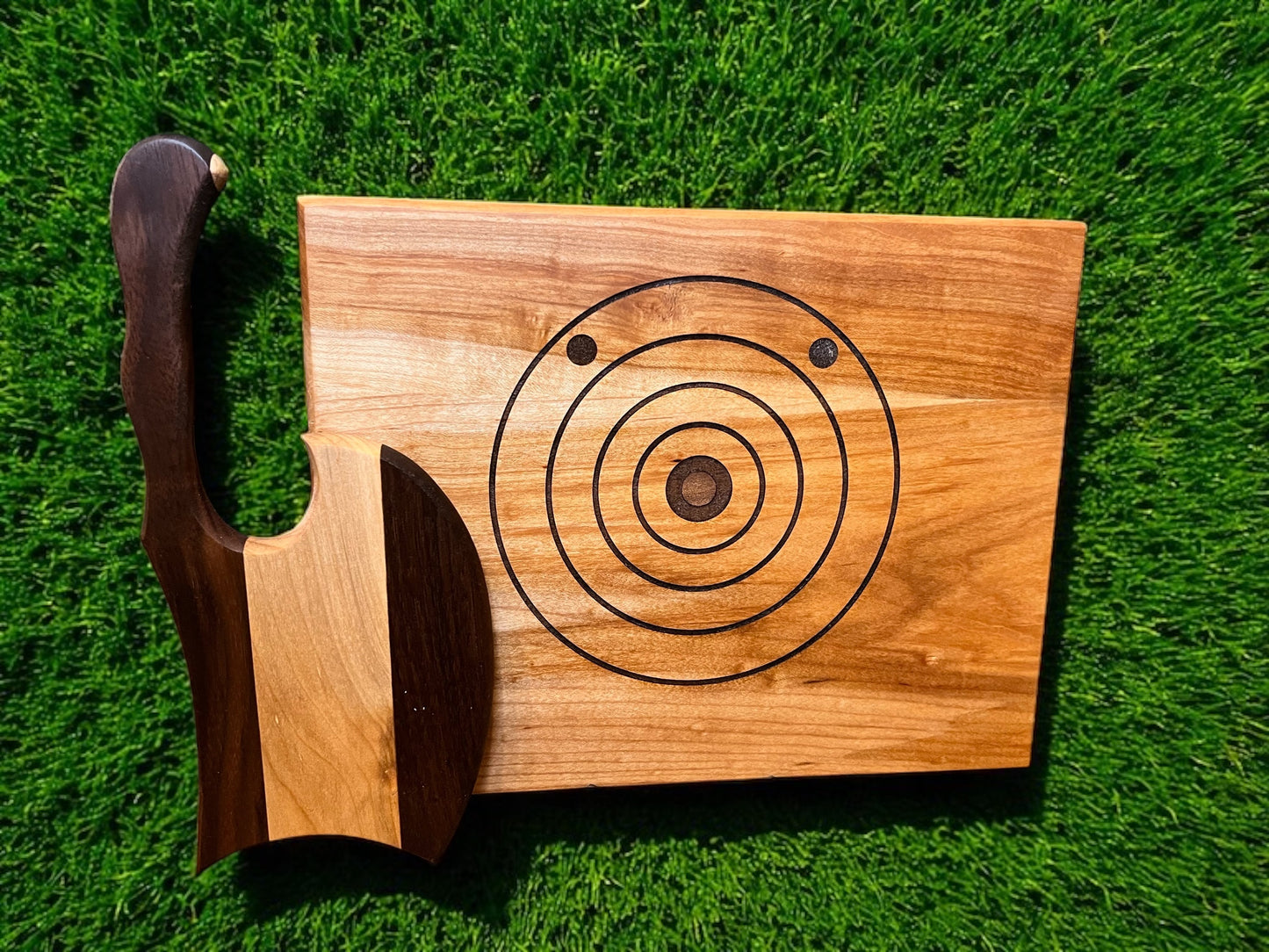 Axe Throwing Target with Axes Cutting Board