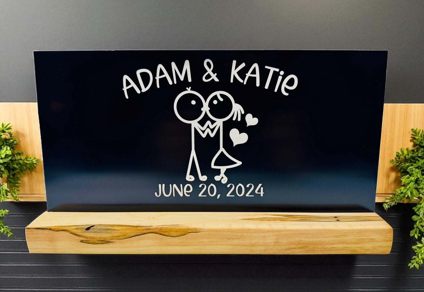 Whimsical Doodle Family Portrait Shelf Sitter