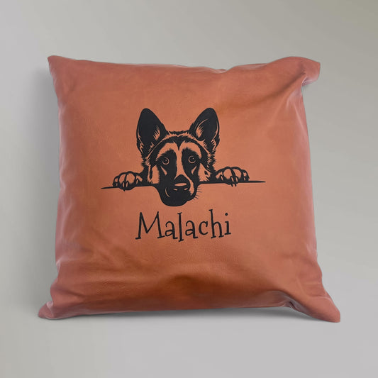 Leatherette Personalized Pillows