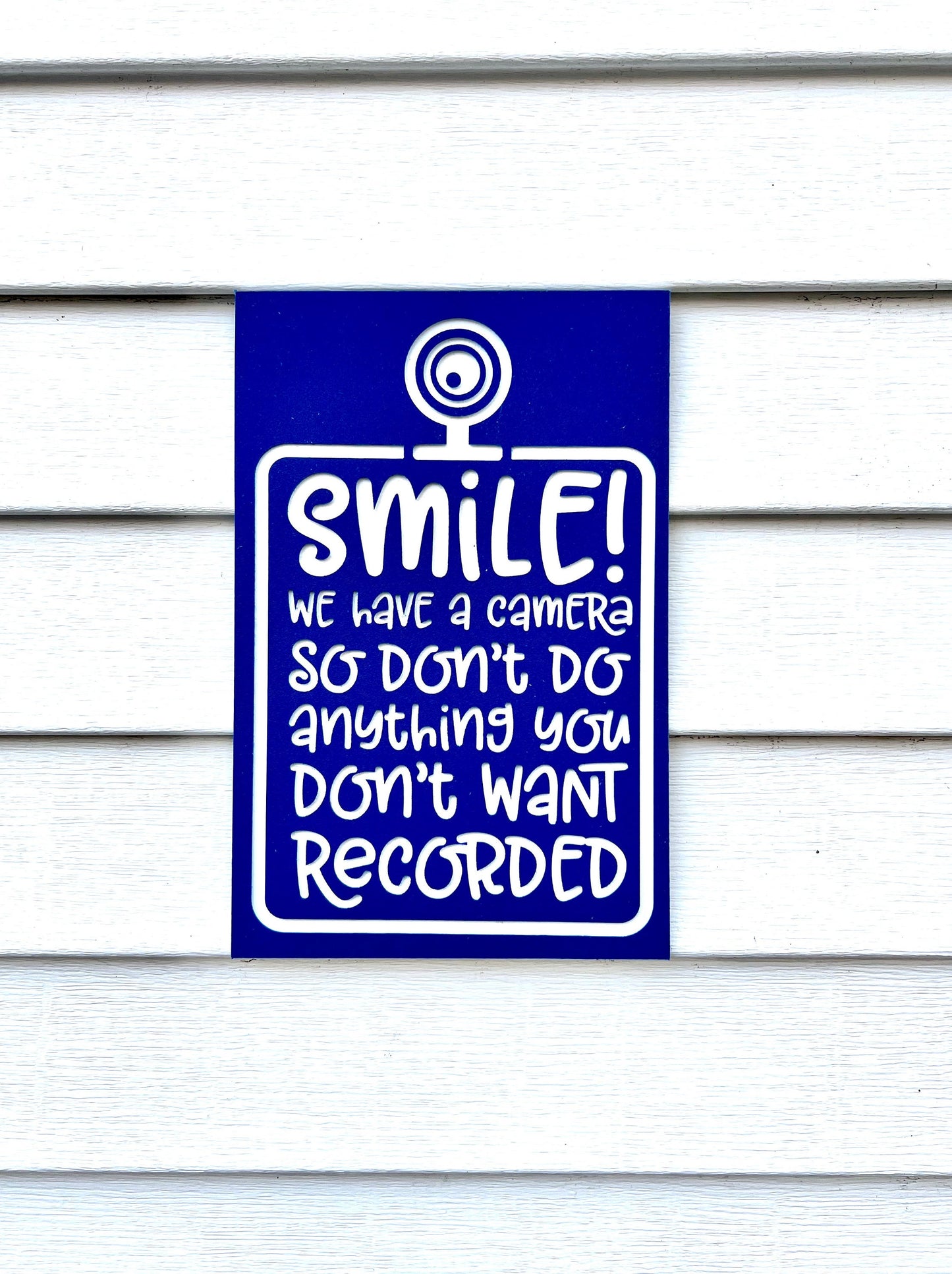 Security Camera Warning Sign