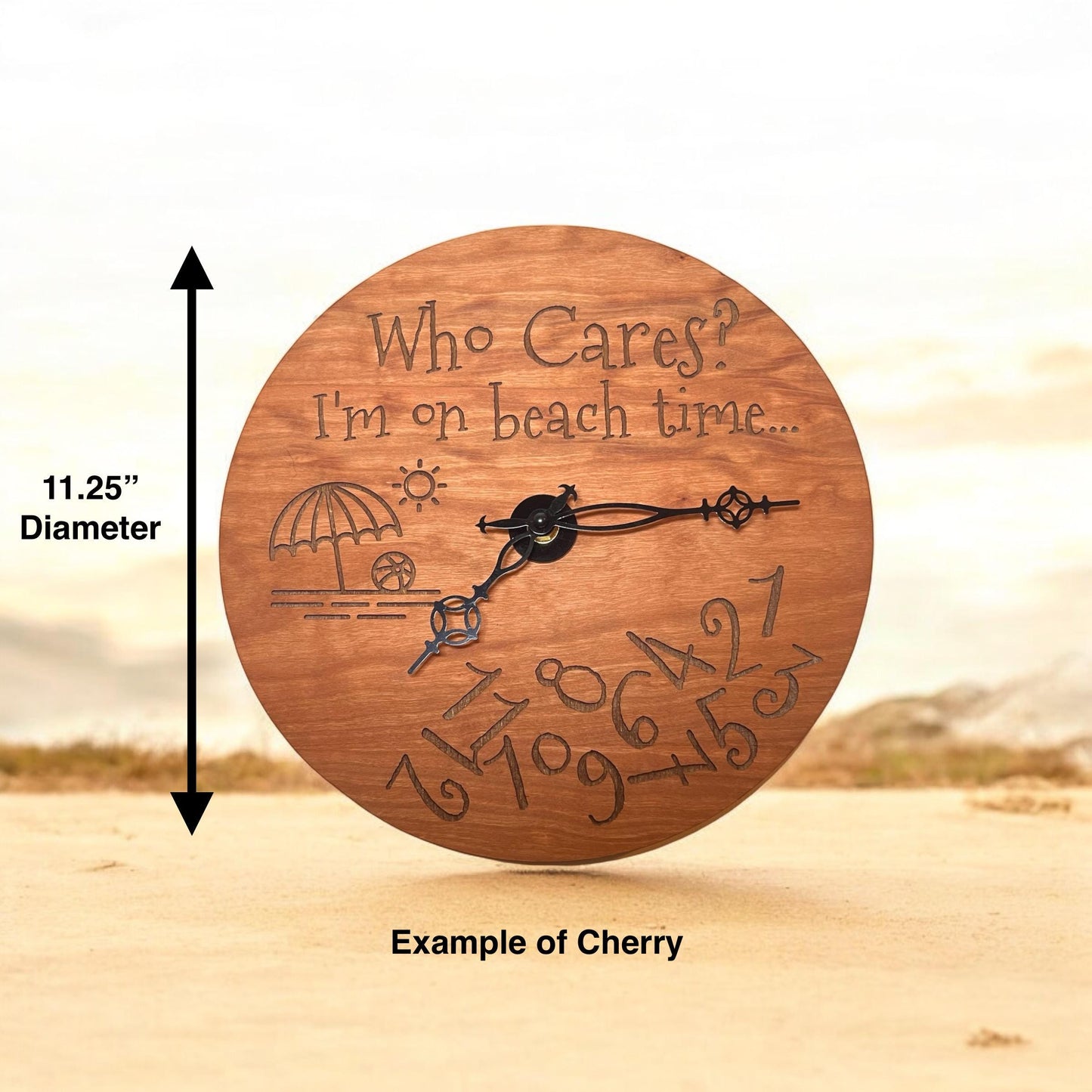Funny "Who Cares?" Clock
