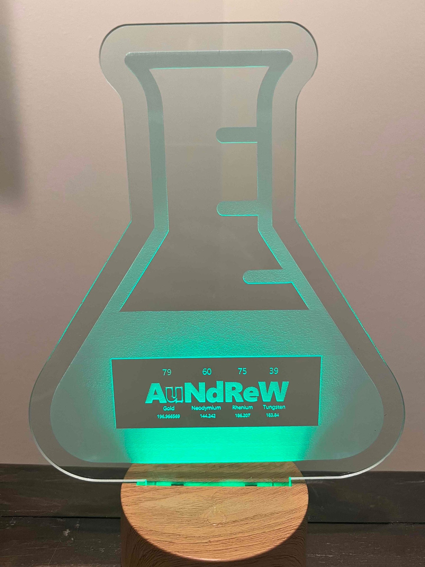 Personalized Periodic Table Chemistry Light Up Sign