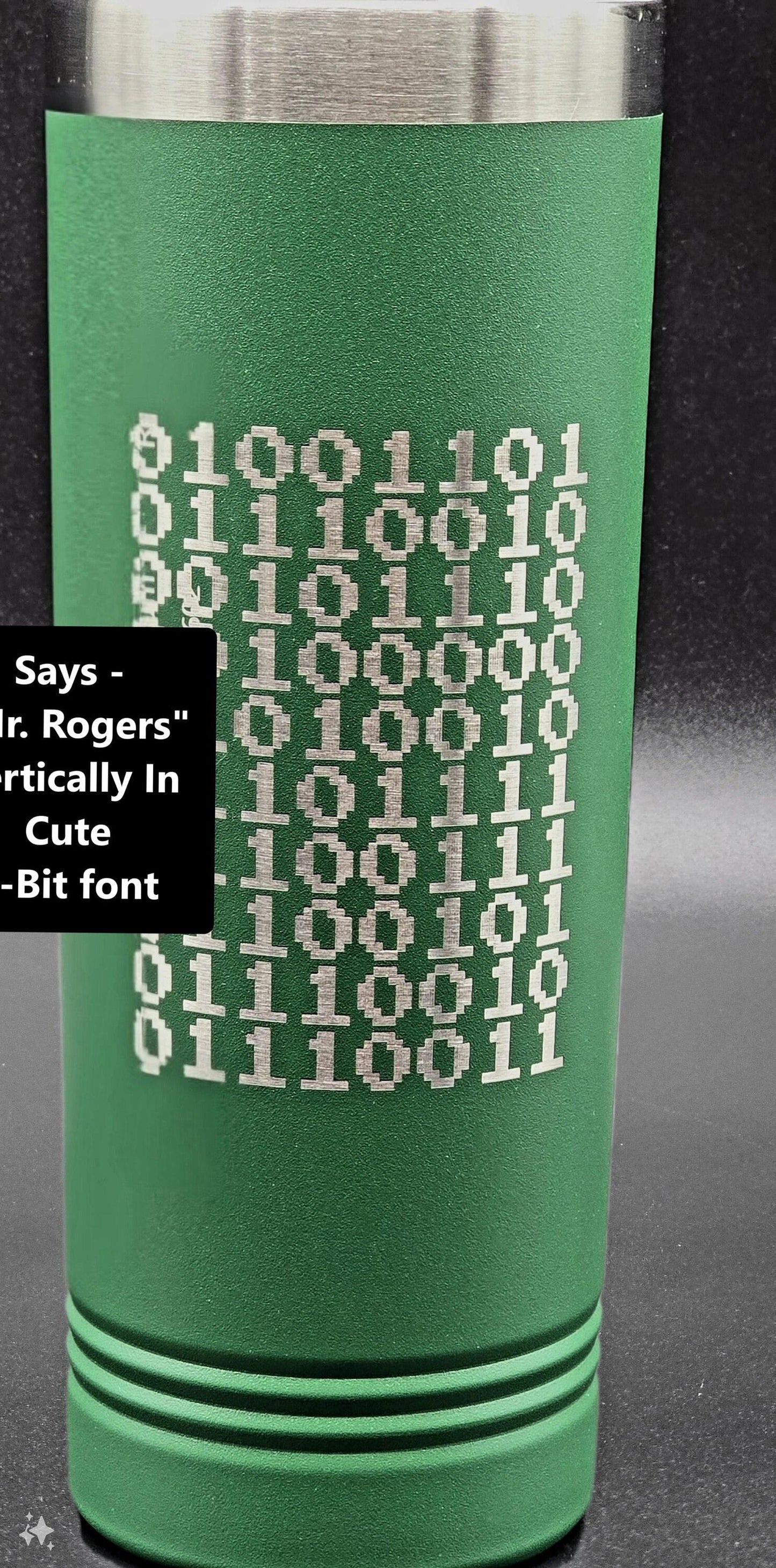 Personalized Binary Computer Coded Name Tumbler - 22 oz
