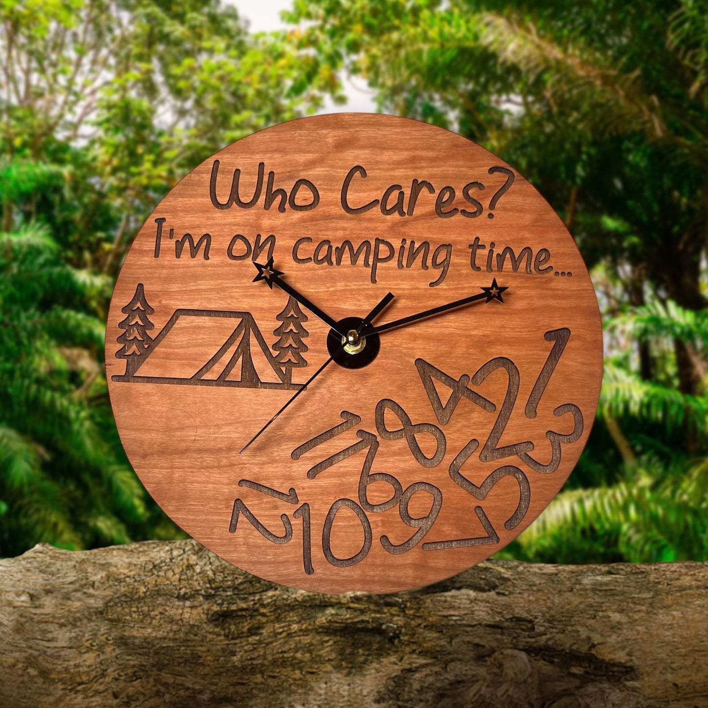 Funny "Who Cares?" Clock