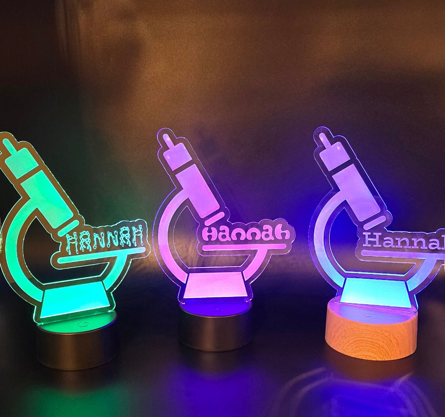 Personalized Microscope Light Up Sign