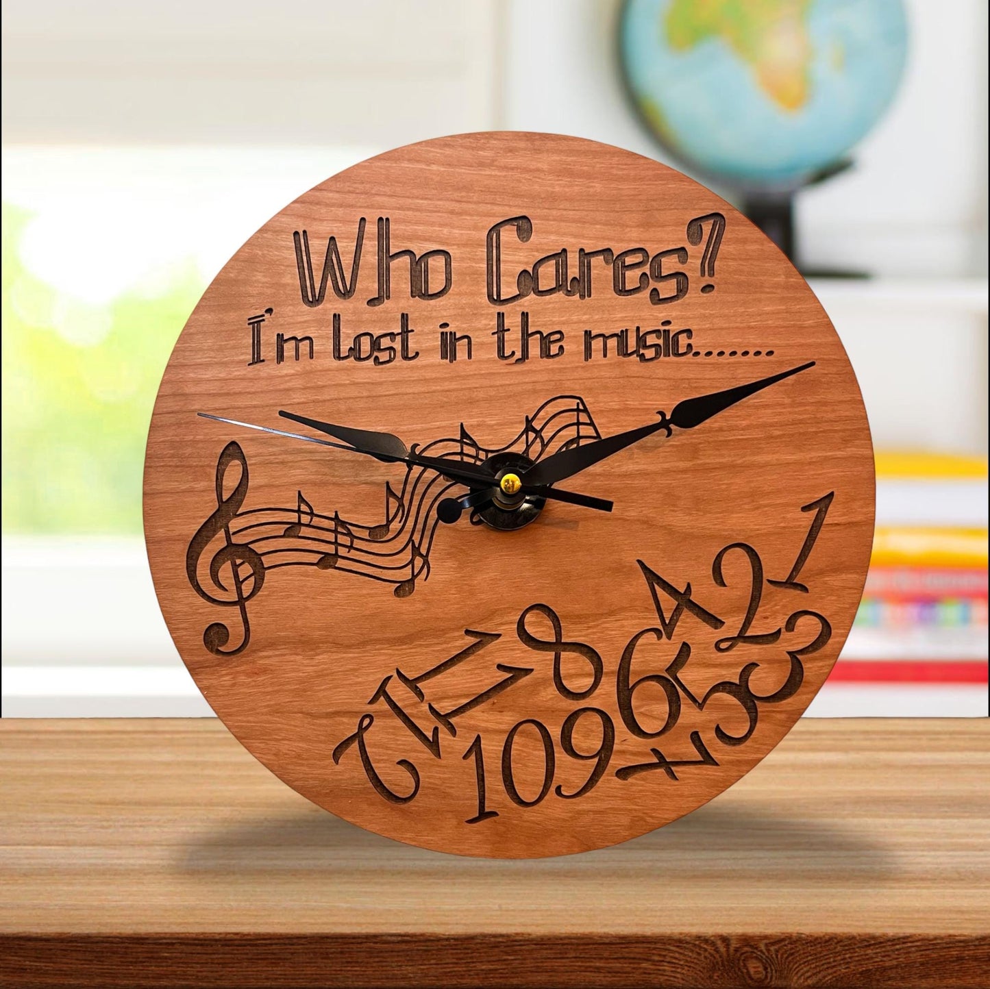 Funny "Who Cares?" Clock