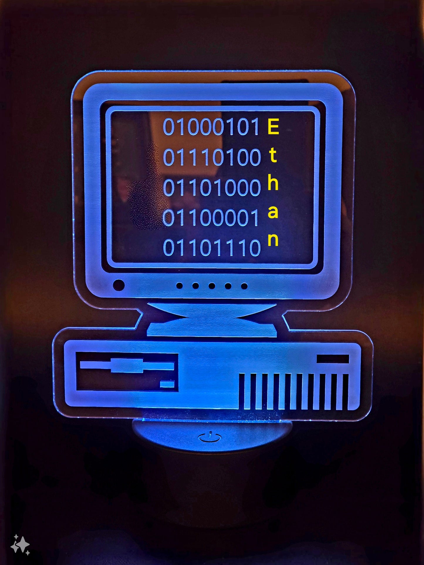 Personalized Retro Computer Coding Light Up Sign