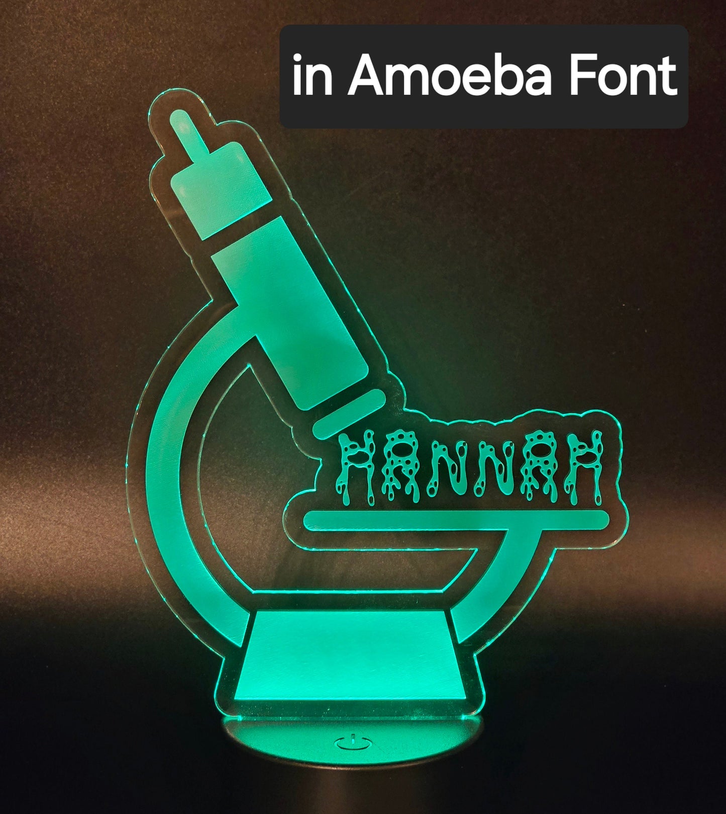 Personalized Microscope Light Up Sign