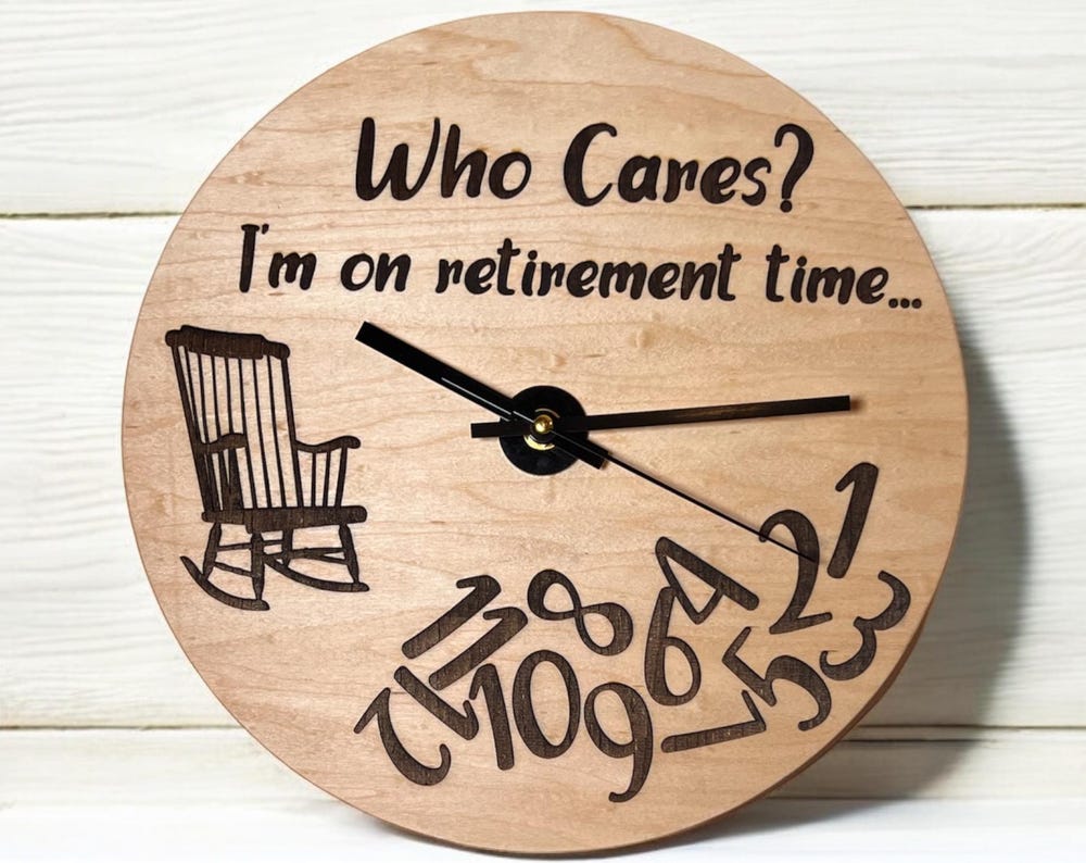 Funny Retirement Clock