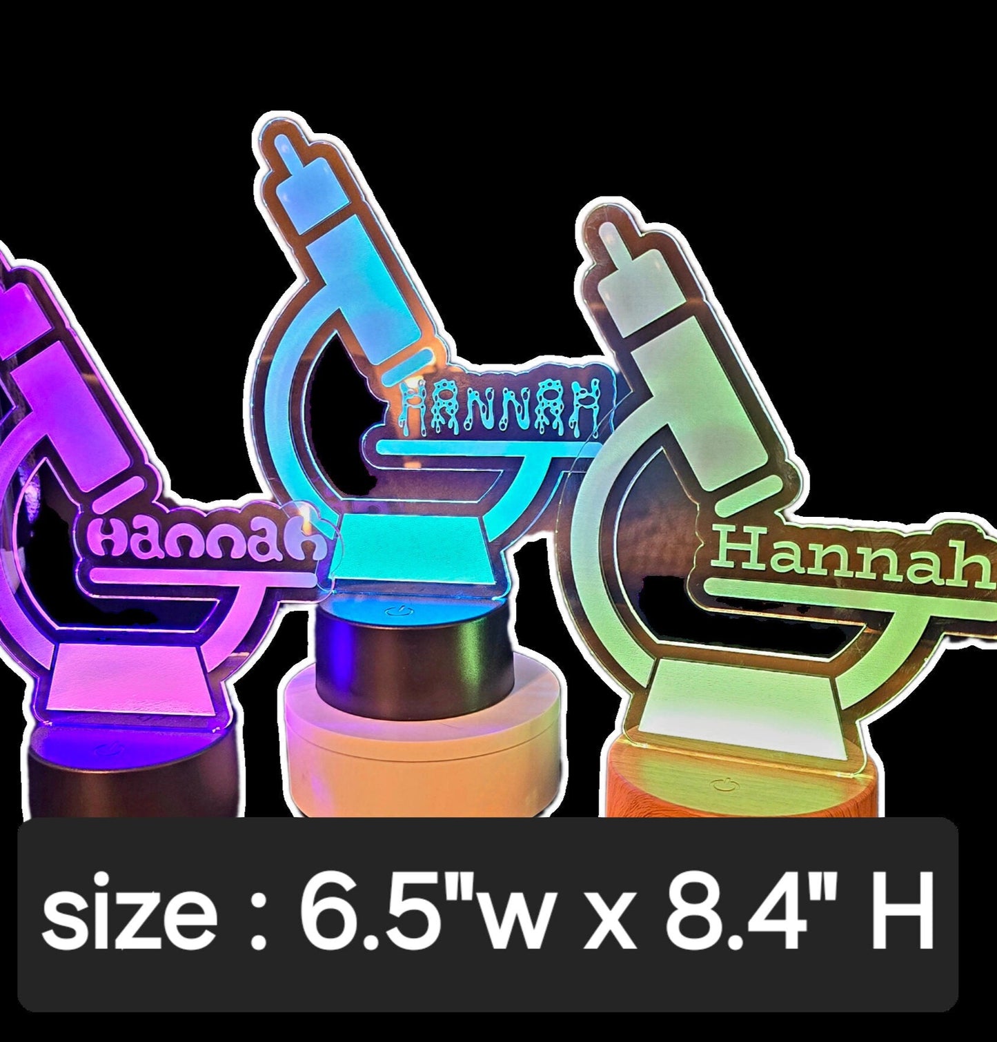 Personalized Microscope Light Up Sign