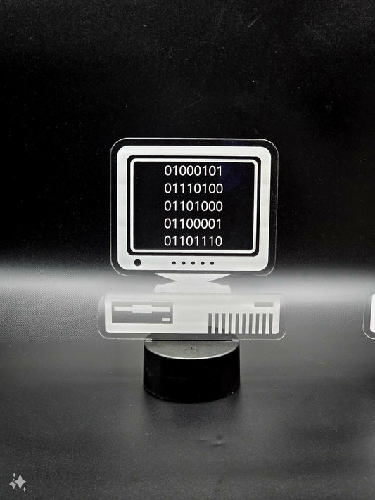 Personalized Retro Computer Coding Light Up Sign