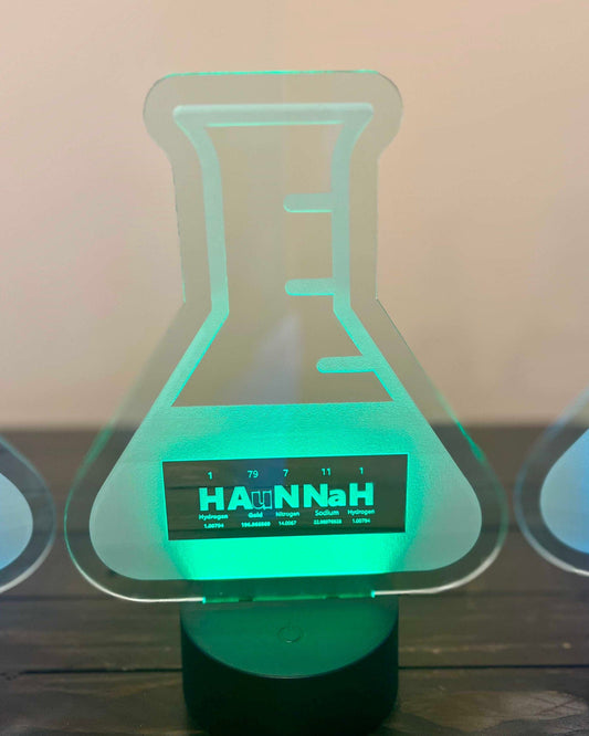 Personalized Periodic Table Chemistry Light Up Sign