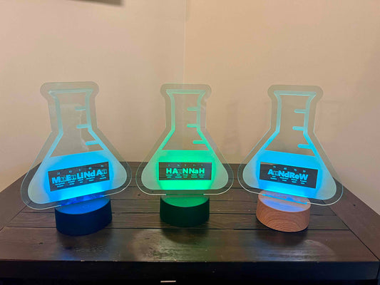 Personalized Periodic Table Chemistry Light Up Sign