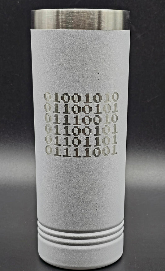 Personalized Binary Computer Coded Name Tumbler  - 22 oz