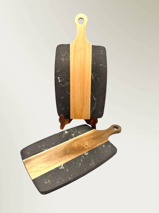 Black Marble & Acacia Board