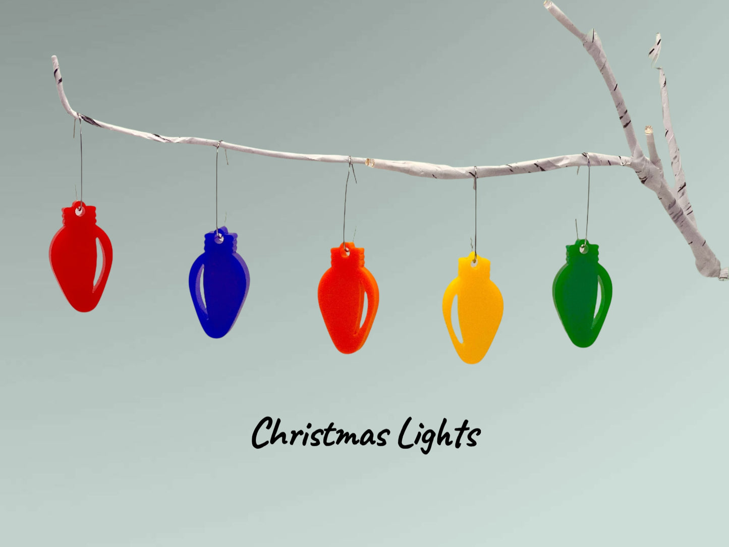 Mini LED Artificial Birch Tree with Ornaments