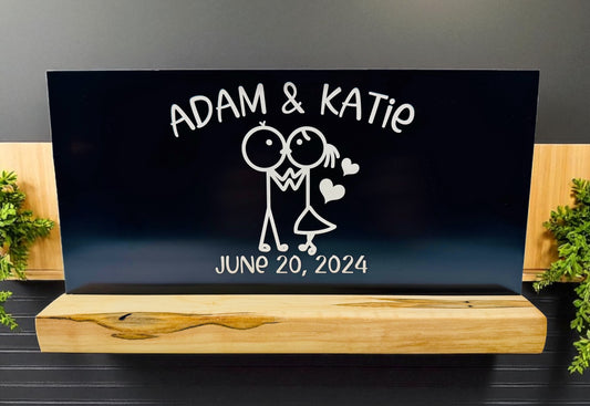 Whimsical Doodle Family Portrait Shelf Sitter
