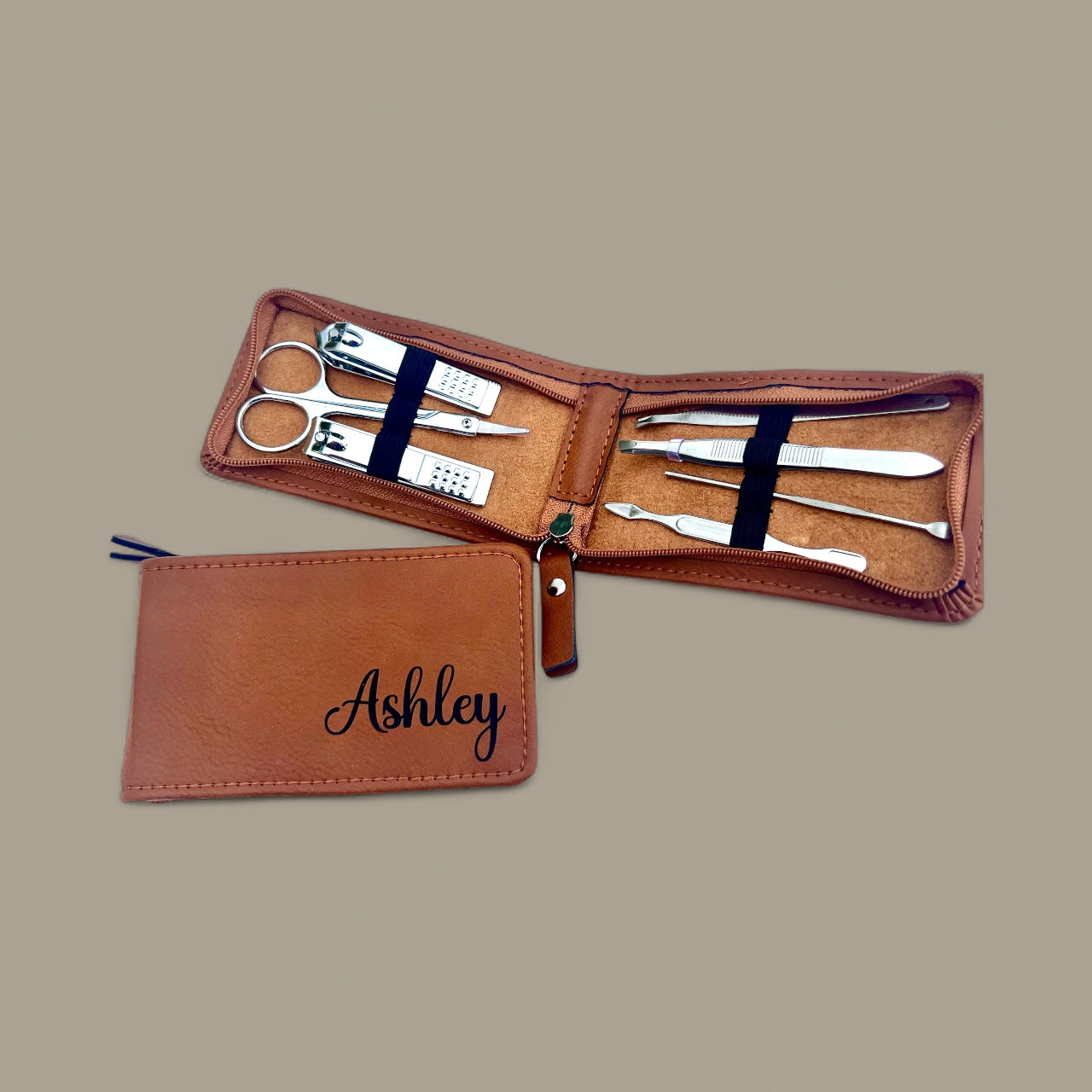 Leatherette Personalized Manicure Set