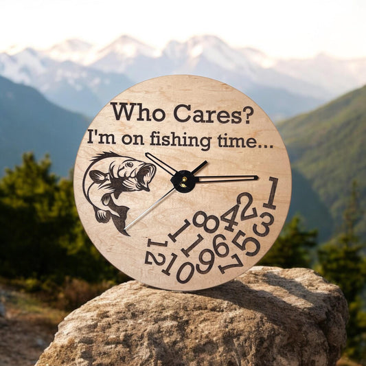 Funny "Who Cares?" Clock
